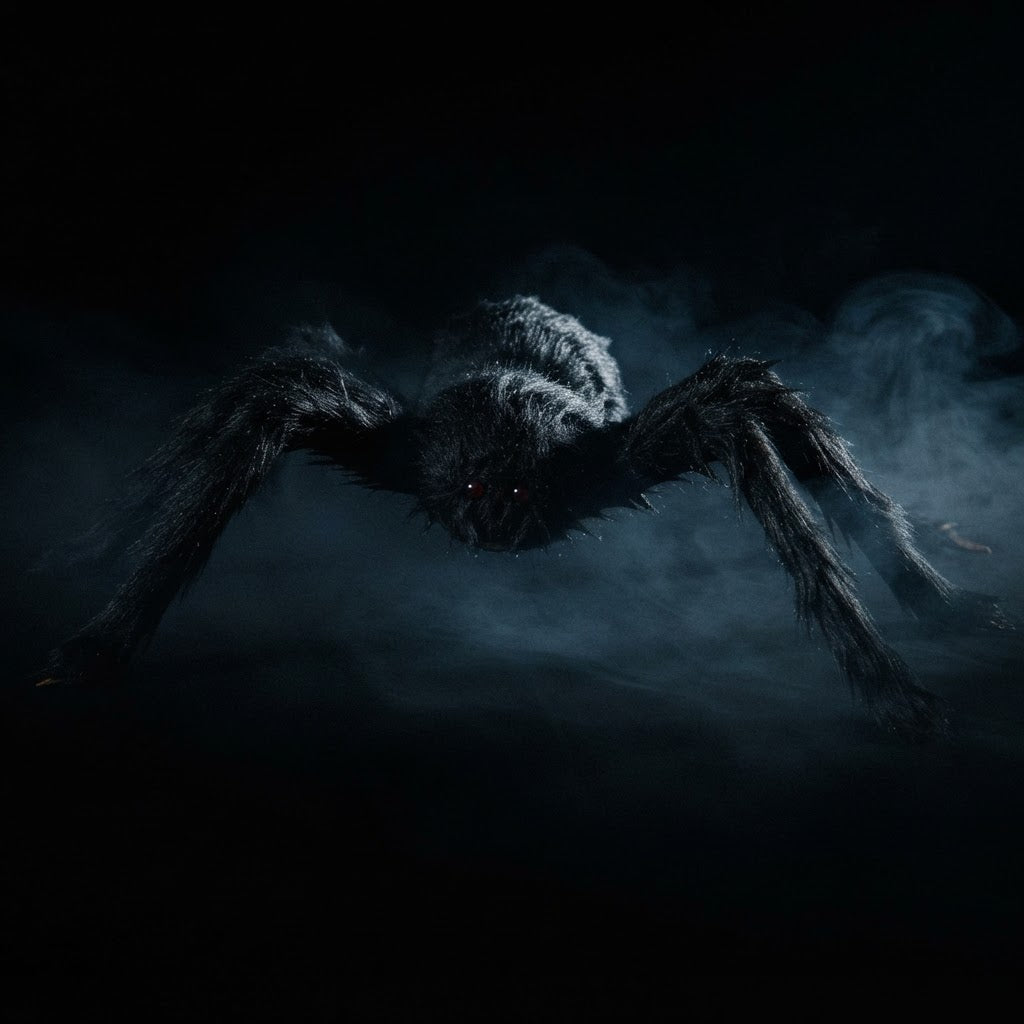 Large Black Spider for Halloween, Giant Spider Decoration, Professional Accessories, for Outdoor Yard, Scary Decoration